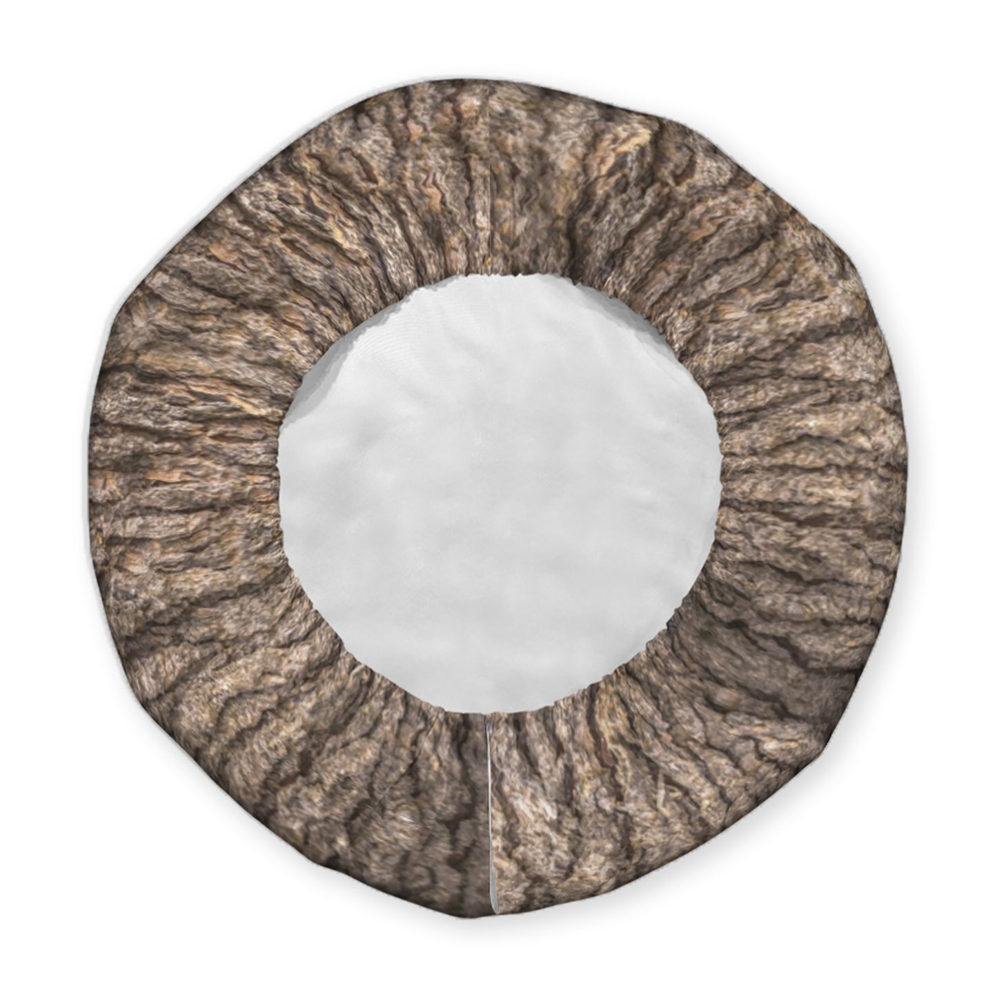 Tree Log Nature Tire Cover Mounted on RV Camper - Lifestyle View