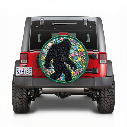 Bigfoot Sasquatch Spare Tire Cover - Angle Detail View