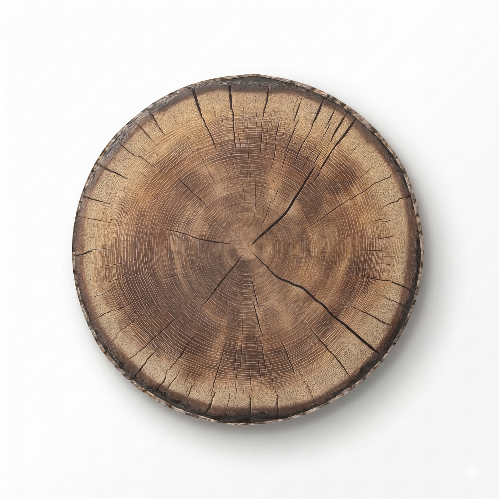 Tree Log Wood Grain Spare Tire Cover on Jeep Wrangler - Front View