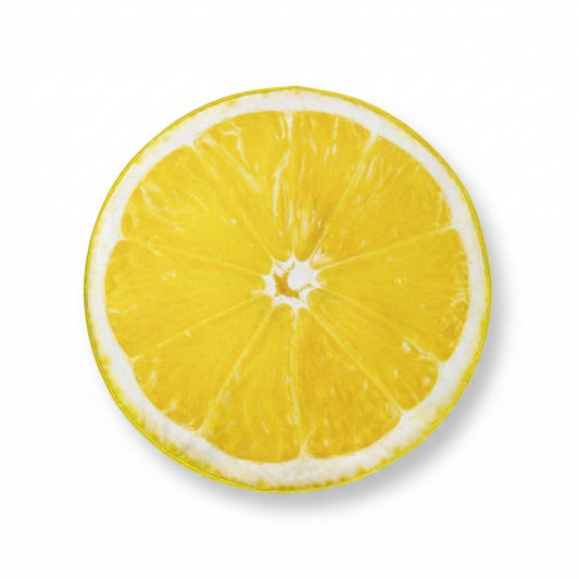 Lemon Print Spare Tire Cover on Jeep Wrangler - Front View