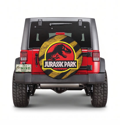 Jurassic Park T-Rex Spare Tire Cover - Angle Detail View