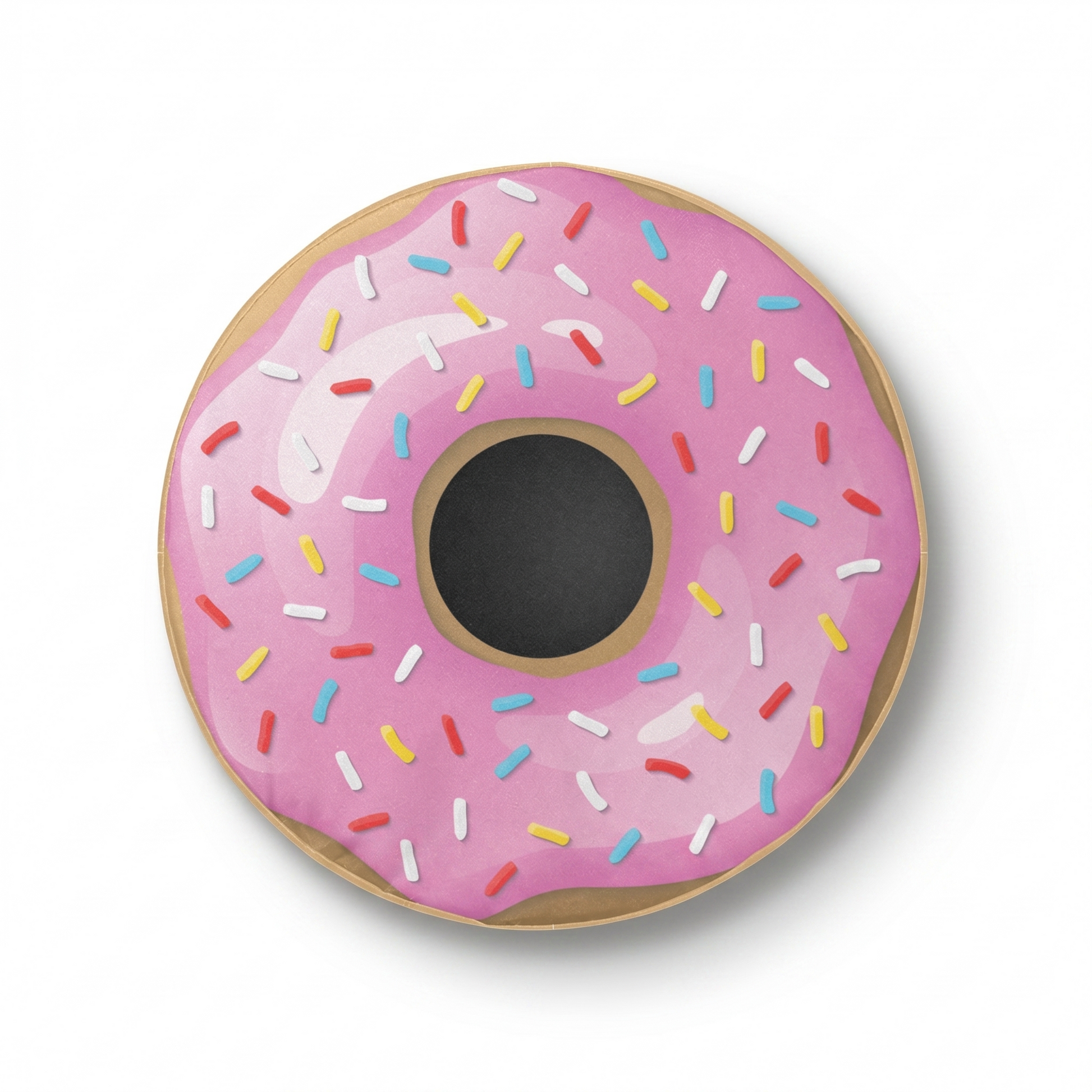 Pink Donut Spare Tire Cover - Front View
