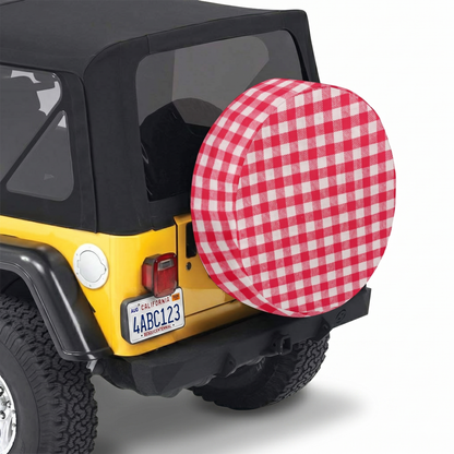 Vintage Retro Classic Spare Tire Cover - Angle Detail View